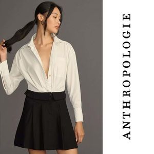 Anthropologie Twofer Buttondown Shirt Dress